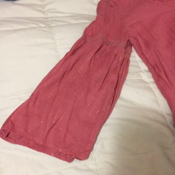 pink glitter peasant top - Picture 2 of 4